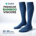 Bamboo Viscose Compression Socks Men Women 15 20 MmHg Knee High Soft Support For Daily Running Travel Work_desvips.com