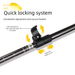 Ultra-light Fiber Three-section Straight Handle External Lock Telescopic Hiking Outdoor Climbing Carbon Walking Stick_desvips.com