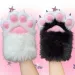 Squeaking Plush Paw Gloves Cartoon Kawaii Costume Cosplay Thicken Cat Claw Mittens Party Accessories For Men Women_desvips.com
