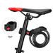 Bicycle Anti-theft Combination Lock Five-digit Bicycle Lock Portable Bold And Longed Steel Cable With Bracket Car Lock_desvips.com