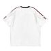 Jersey Loose Short T-shirt For Men And Women 2024 Summer New High Street American Style Off Shoulder Half Sleeved Top_desvips.com