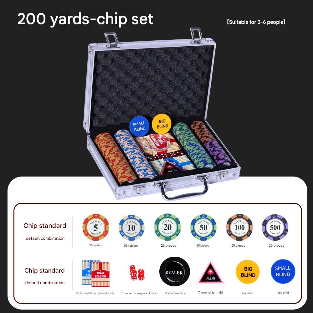 Crown Clay Texas Hold'em Poker Chips Set Mahjong Chess Room Special Frosted Chips Coin Clay Game Token_desvips.com