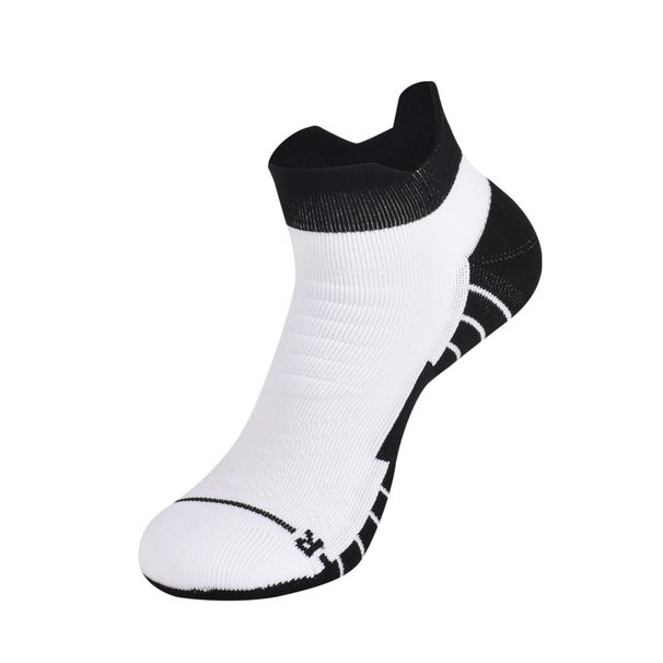 COOLMAX Running Socks Antibacterial Sweat-wicking Non-slip Breathable Short Compression Socks Towel Bottom Sports Socks_desvips.com