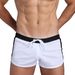 Men's Low-Rise Swim Trunks - Contrast Color Design & Adjustable Drawstring (Quick-Dry & UPF 50+) - Beach & Pool Wear_desvips.com