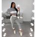 Women's Clothing Long Sleeve Fashion Casual Suit Color Matching Style _desvips.com
