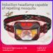 Headlight Sensing Usb Charging Warning Red Led Strong Light Cob Outdoor Night Fishing Waterproof Headlight_desvips.com