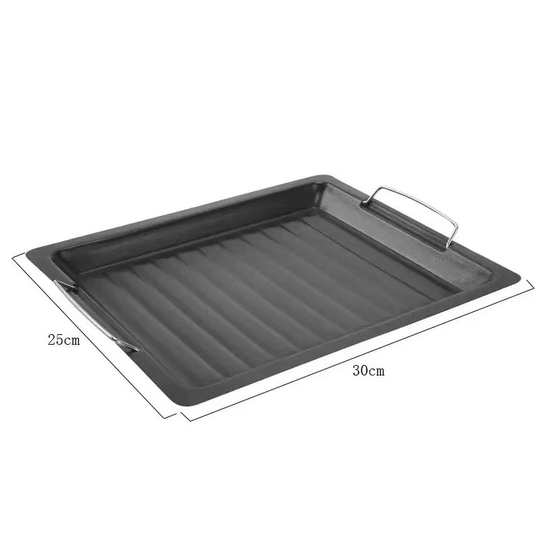 Thickened BBQ Grill Outdoor Portable Multifunctional Grill With Chimney Grill Double Sided Home Charcoal Stove Camping Barbecue_desvips.com
