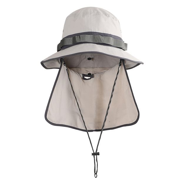 Men's Outdoor Fisherman Hat - UPF50+ Sun Protection, Foldable & Neck Flap For Hiking, Fishing & Travel_desvips.com