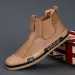 2025 New Designer Casual For Fashion Yellow Mens High Top Leather Moccasins Comfortable Loafers Men Shoes Ankle Boots_desvips.com