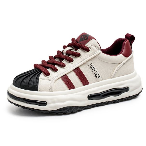 2026 Fashion European Station Sneakers Youth/Men Low Top Lace-Up Thick Sole Non-Slip Wear-Resistant Running Shoes_desvips.com
