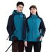 New National Standard Men's And Women's Jacket With Detachable Down Liner, 3-in-1 Outdoor Hiking Windproof Waterproof_desvips.com