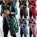 Elegant Long Sleeve Faux Fur Trimmed PU Coat For Women - Slim Fit Winter Jacket With High Gloss Finish, Warm & Stylish (Black, Blue, Dark Green)_desvips.com