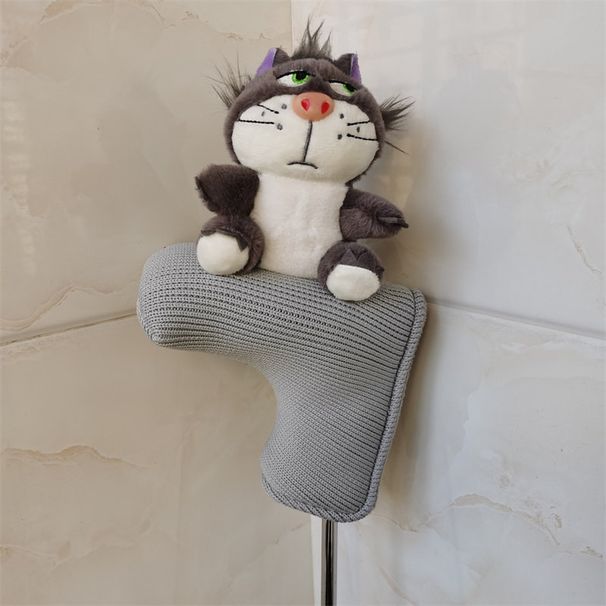 Golf Supplies Club Cover No. 1 Wooden Club Cover Cartoon Stubborn Cat Fairway Wooden Small Wooden Club Head Protective Cap Cover_desvips.com