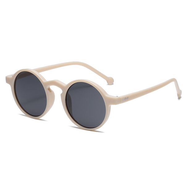 Cycling Small Round Sunglasses Women Vintage Brand Designer Multi Color Sun Glasses Round Frame Rivet Shades Female Ladies UV400_desvips.com