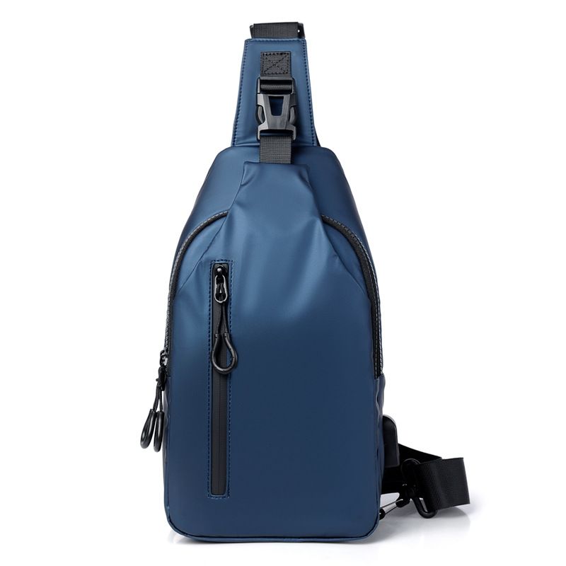 New Outdoor Large Capacity Crossbody Men's Chest Fashion Simple Trendy Shoulder Bag Breathable, Water-Resistant_desvips.com