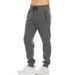 European Size Hot-Selling Sports Casual Pants Cross-Border Men's Zipper Fleece Thickened Fitness Running Solid_desvips.com