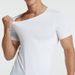 Men's Ice Silk Seamless Short T-Shirt Slim Fit Base Half Sleeve Top Inner Wear Sweat-Absorbing Shirt Summer Thin Vest_desvips.com