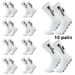 10Pairs Men Women Non Slip Grip Socks Tailored For Soccer Cycling Hiking Shockproof And Elastic_desvips.com