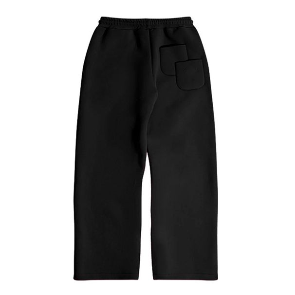 Spring Autumn 2027 Fashion European-USA High Street Y2K Sweatpants Youth/Men Polyester Pure Color Mid Waist Casual Loose Sport Pants_desvips.com