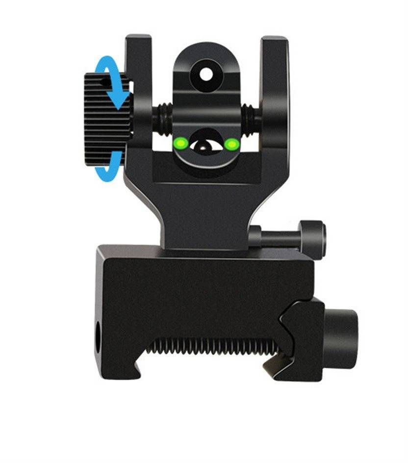 90 Degree Folding With Fiber Optical Equipment Laser Sight Metal Sighting_desvips.com