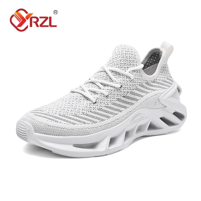 YRZL Men's Sneakers Breathable Non Slip Thick Sole Walking Comfortable Lightweight Casual Fashion Tennis Shoes For Men_desvips.com