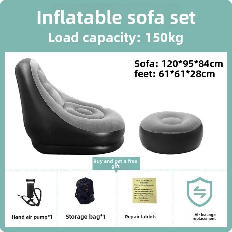 Outdoor Air Seat Cushion Foldable Portable Lazy Inflatable Sofa Reclining_desvips.com