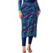 Muslim Swimwear 3 Piece Muslim Swimsuit Printed Conservative Beach Swimsuit + Chest Pad + Apron Scarf Separate_desvips.com