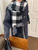 New Couple Versatile Warm Winter Classic Internet Celebrity Shawl Fashion Plaid Tassel Scarf Trendy_desvips.com