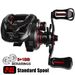 Metal 5+1BB Long Casting Water Drop 7.2:1 Black Lure Fishing Reel With Drag Alarm_desvips.com