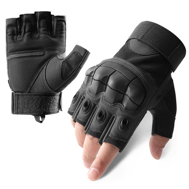 Half Finger Outdoor Gloves For Men & Women, Military Training, Cycling, Sports - Anti-Slip Grip, Durable Synthetic Leather, Lightweight & Breathable_desvips.com