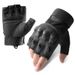 Half Finger Outdoor Gloves For Men & Women, Military Training, Cycling, Sports - Anti-Slip Grip, Durable Synthetic Leather, Lightweight & Breathable_desvips.com