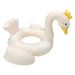 Swan-Shaped Pool Float - Eco-Friendly Thickened PVC Inflatable Swim Ring (Non-Toxic Anti-Burst Design Max 220lbs Summer Outdoor Water Play)_desvips.com