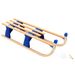 Foldable Wooden Sled - Sturdy Metal Runners, Safety Lock, Suitable For Exciting Winter Fun_desvips.com