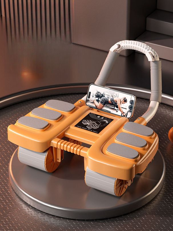 2024 New Model Four-Wheel With Automatic Rebound And Elbow Support, Muscle Training Tool, Six-Ellbow Support Abdominal_desvips.com