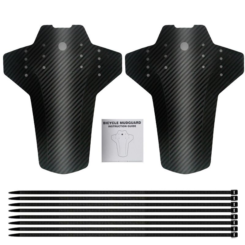 Mountain Mudguard Downhill Bike Carbon Fiber Pattern Mud Tile MUDGUARD Bicycle Accessories_desvips.com