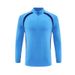 Half-Zip Pullover Football Training Suit Set 2526 Long Sleeve Autumn Winter On-Field Knitted Sportswear_desvips.com