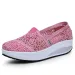 Women Toning Lace Breathable Swing Platforms Slip On Casual Shoes Female Slimming Wedge Sneakers_desvips.com