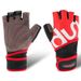 Botton Fitness Sports Half-Finger Extended Wrist Support Weightlifting Gloves_desvips.com