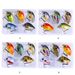5Pcs/Set Mini Crankbait Kit 1.5g/3cm Fishing Lure Wobblers Small Artificial Floating Hard Bait Fishing Tackle With Box Pesca_desvips.com