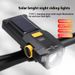 New Solar-Powered Rechargeable Digital Display Headlamp With Adjustable Zoom And High/Low Beam, White Laser Night Riding_desvips.com