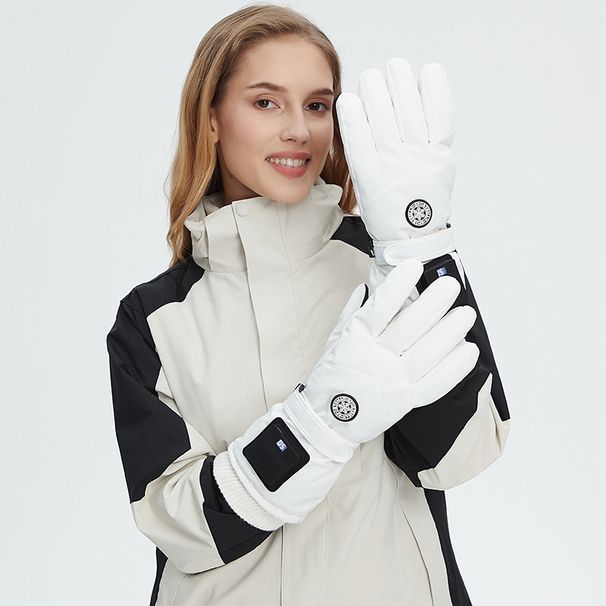 New Smart Winter Outdoor Electric Ski Heating Gloves_desvips.com