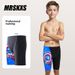 Children's Professional Training Swim Trunks Cartoon Color Block Boys' Five-Point Outdoor Quick-Dry Comfortable_desvips.com