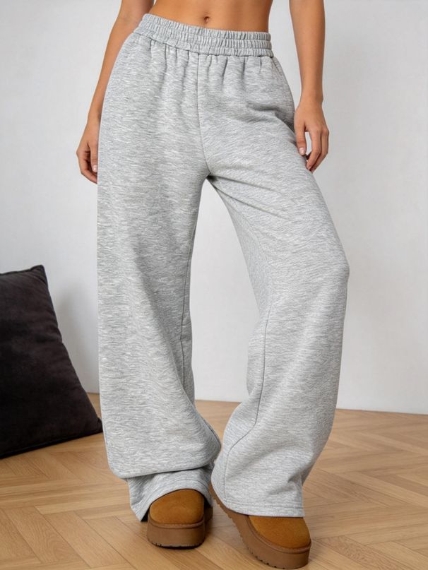 Hot-selling European American Style Autumn And Winter New Loose Wide-leg Sweatpants For Women, Elastic Waist Casual Long_desvips.com