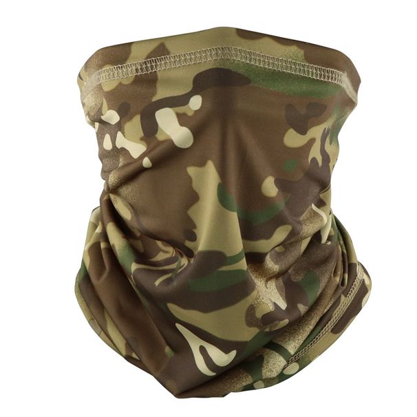 Camouflage Ice Silk Scarf Multifunctional Transformable Magic Headscarf Outdoor Cycling Sun Protection Breathable Face Mask_desvips.com