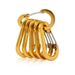 6pcs Mountaineering Buckle, Steel Small Carabiner Clips, Fishing Climbing Acessories, Outdoor Camping Multi Tool_desvips.com