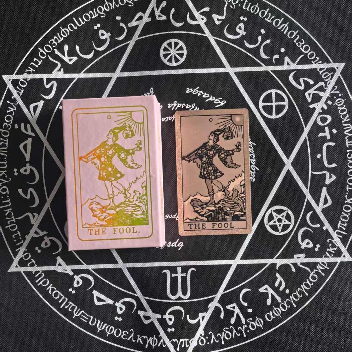 78 Classic Waite Complete Set Popular Gold Foil PET Waterproof Plastic Tarot Cards For Beginners Entry-Level_desvips.com