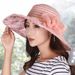 Women's Summer Hat Sun UV Protection, Organza Wide Brim, Suitable For Seaside Vacations_desvips.com