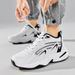 Autumn New Basketball Fashion Leather Dad Student Practical Sports Thick Sole Running Shoes_desvips.com