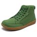 HOBIBEAR Mid-Top Barefoot Unisex Wide Toe Box Canvas Sneakes Zero Drop Lace Up Outdoor Walking Shoes_desvips.com