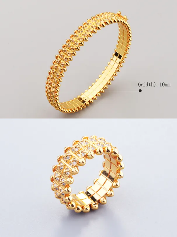 wide Gold Gear Sier Bangle Bracelets For Set Ring Men Tennis Fashion Unisex Jewelry Designer Women Jewelry Party_desvips.com